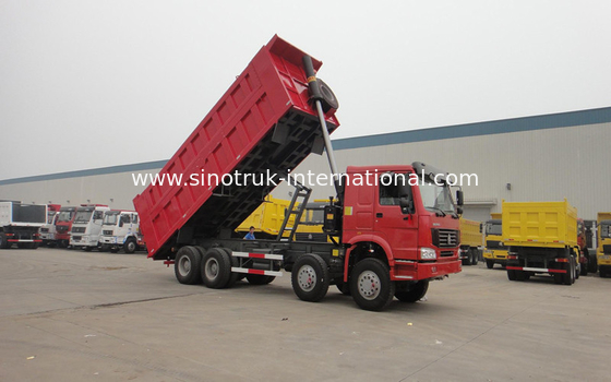 Тележка сброса 371HP Tipper SINOTRUK HOWO 8X4 LHD 31tons 20-30CBM ZZ3317N3567W