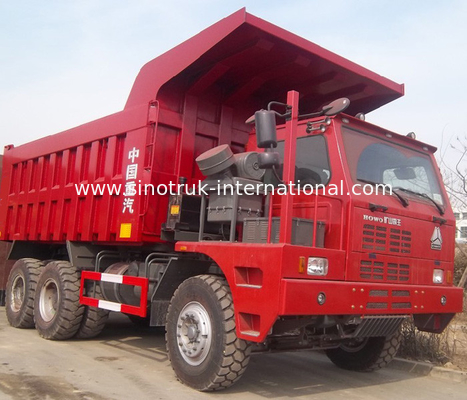 Тележка сброса LHD минирования SINOTRUK HOWO70 10Wheels 371HP 70 тонн ZZ5707S3840AJ