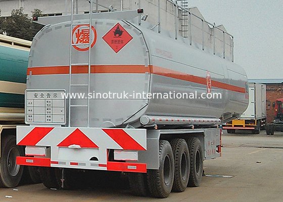 Смажьте носить Semi тележку трейлера, 55 тонн тележки нефтяного танкера Mn 60cbm стальной