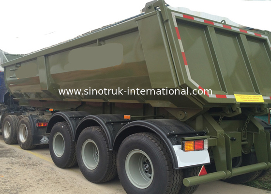 Конструкции дела тележка трейлера Semi, 3Axles наклоняя ригидность тележки трейлера высокую