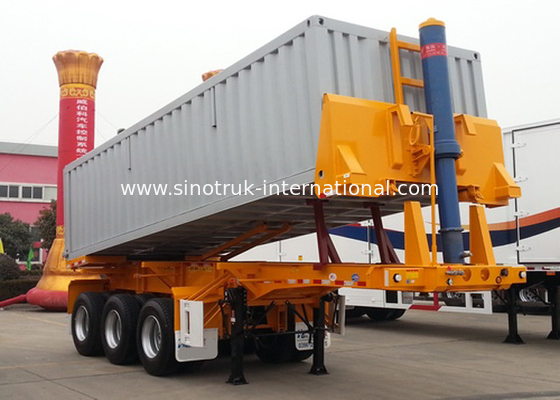 Semi цапфы 70Tons 25-45CBM тележки Tipper 3 трейлера для минировать/конструкция