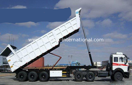 Гидровлическая Tipper тележка трейлера Semi 80 тонн 25-45CBM для перехода груза