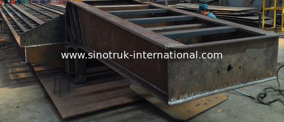 Низк-кровати цапфы 60Tons 15m тележки трейлера 3 Semi для нагружая машины конструкции