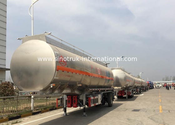 Низкая тележка трейлера расхода топлива 45000-70000Liters Semi/тележка топливного бака