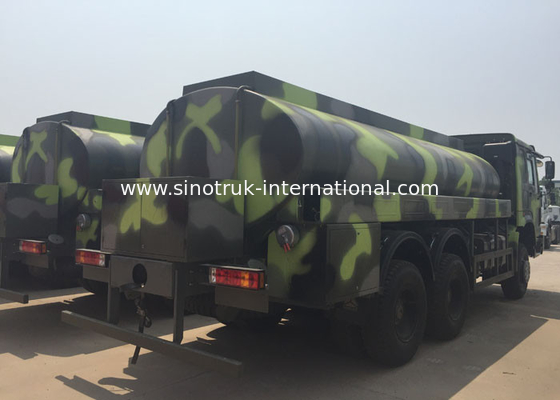 тележка топливозаправщика 16 топлива 336HP HOWO воинская - тележки перевозки сырой нефти 25CBM
