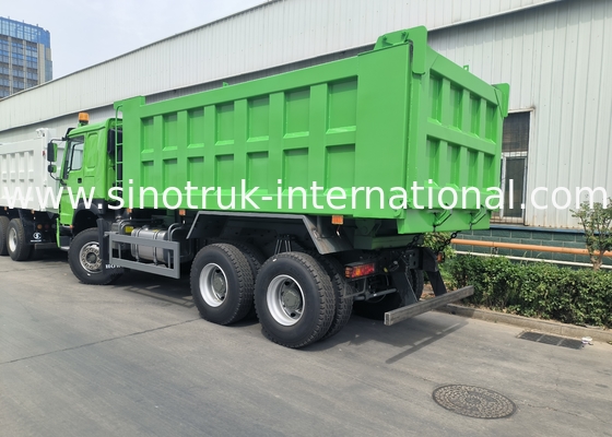 Sinotruk Howo Tipper Dump Truck Weichai 400hp 6 × 4 Lhd Зеленый средний подъем