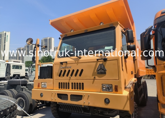 Sinotruk Howo Горный сбросщик 90 тонн 6 × 4 высокопрочный стальной грузовой корпус