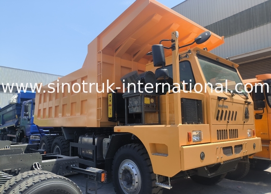 Sinotruk Howo Горный сбросщик 90 тонн 6 × 4 высокопрочный стальной грузовой корпус