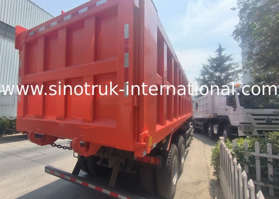 Sinotruk Howo Типпер Дэмп Трк 400hp 8 × 4 Rhd 12 колес Большой поднос 7600 мм