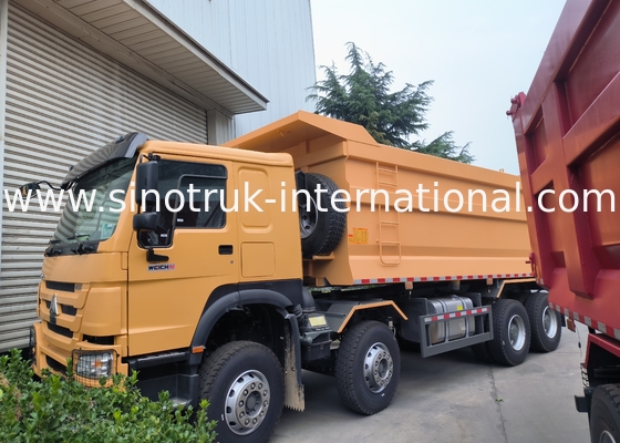 Sinotruk Howo Дэмпер Дэмпер 8 × 4 Lhd 12 колес U-образный корпус Euro 2