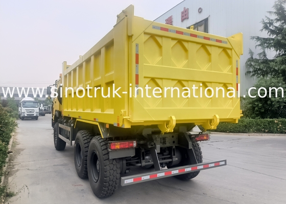 Sinotruk Howo Tipper Dump Truck 6 × 6 с полным приводом с 14,00R20 однотонной шиной 380 л.с.