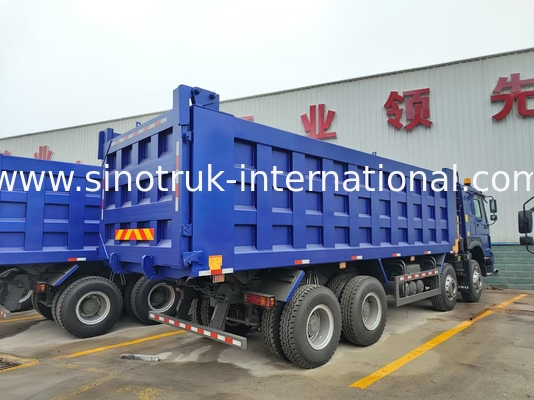 8X4 Blue Tipper Dump Truck 380hp 12 колес Белый H77L ZZ3317V3567B1 Тип U