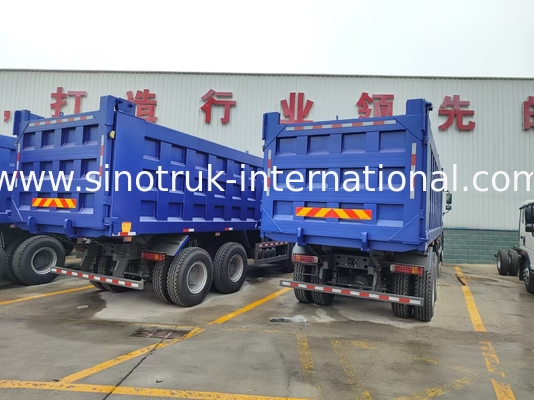 8X4 Blue Tipper Dump Truck 380hp 12 колес Белый H77L ZZ3317V3567B1 Тип U