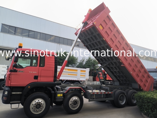 8 × 4 Lhd 12 колес Sinotruk Tipper 400hp Евро 2