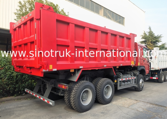 Sinotruk Howo Tipper Dump Truck 6 × 4 Lhd 10 колес Призрачное лицо Бампер Горные шины