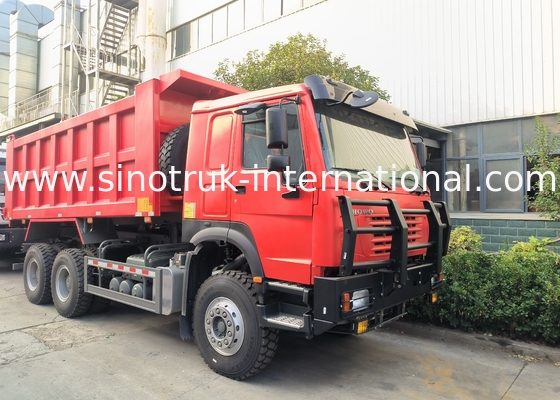 Sinotruk Howo Tipper Dump Truck 6 × 4 Lhd 10 колес Призрачное лицо Бампер Горные шины