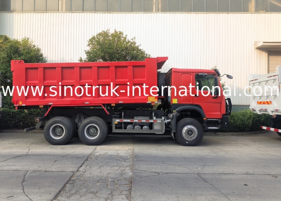 Sinotruk Howo Tipper Dump Truck 6 × 4 Lhd 10 колес Призрачное лицо Бампер Горные шины