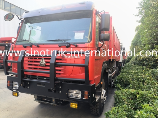 Sinotruk Howo Tipper Dump Truck 6 × 4 Lhd 10 колес Призрачное лицо Бампер Горные шины