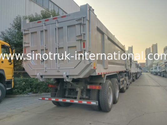 Двигатель с наклоном SINOTRUK HOWO 400HP 12 колес LHD 40Tons 30CBM ZZ3317V3567B1