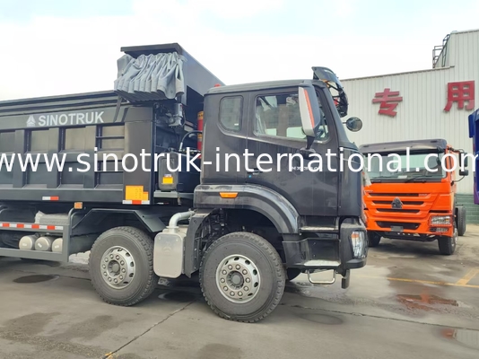 HOWO NX 380HP RHD Черный свертывающий грузовик с брезентом