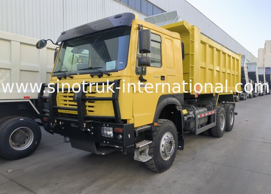 Sinotruk Howo Tipper Dump Truck 6 × 4 Lhd 10 колес 20CBM грузовой коробки Горные шины