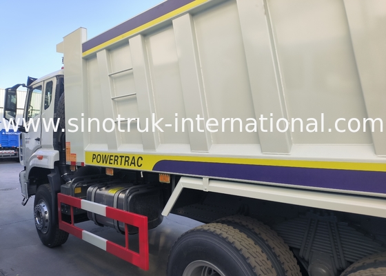 Sinotruk Howo / Hohan 6×4 Дампер с подъемником 10 колес прямоугольный грузовой корпус 20CBM Белый цвет
