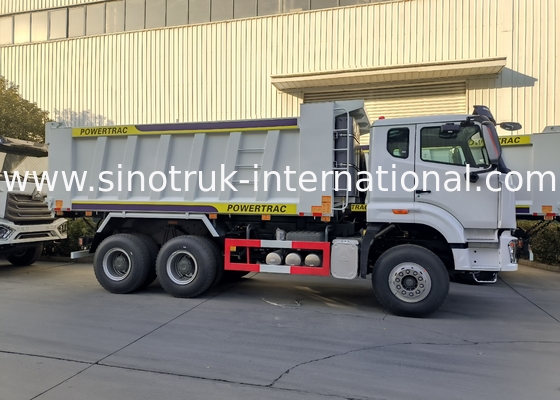 Sinotruk Howo / Hohan 6×4 Дампер с подъемником 10 колес прямоугольный грузовой корпус 20CBM Белый цвет