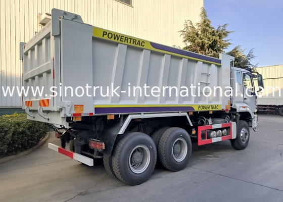 Sinotruk Howo / Hohan 6×4 Дампер с подъемником 10 колес прямоугольный грузовой корпус 20CBM Белый цвет