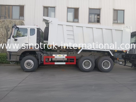 2 пассажира Sinotruk Hohan Tipper Dump Truck Weichai Двигатель 6 × 4 LHD 380 л.с. с ручной трансмиссией