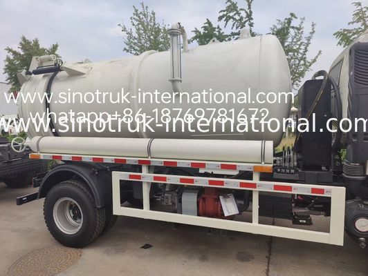 4*2 Водитель HOWO Водоотсос: 6м3 резервуар, 160 л.с., 8.00R20 шины, легкий водоотводный грузовик,эффективное санитарное транспортное средство