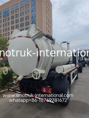 4*2 Водитель HOWO Водоотсос: 6м3 резервуар, 160 л.с., 8.00R20 шины, легкий водоотводный грузовик,эффективное санитарное транспортное средство