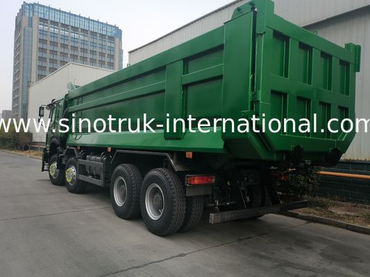 SINOTRUK HOWO 400HP 8X4 Tipper Dump Truck Строительство Старый фронтальный фасад Кабина призрака Военный бампер U Type Container