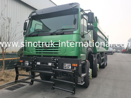 SINOTRUK HOWO 400HP 8X4 Tipper Dump Truck Строительство Старый фронтальный фасад Кабина призрака Военный бампер U Type Container