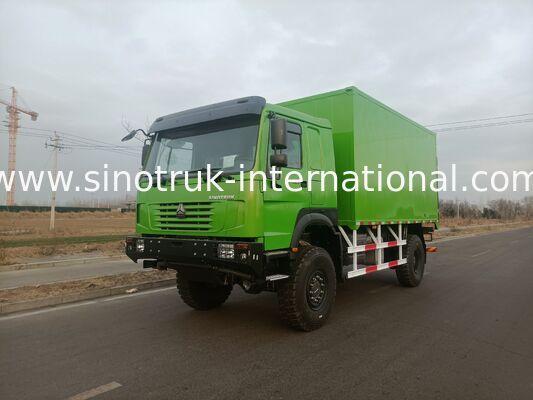 Тяжелый грузовик SINOTRUK с типом привода 4X4 LHD, грузовым баком 5000*2300*2300 мм и грузоподъемностью задней оси 16 т для перевозки тяжелого груза