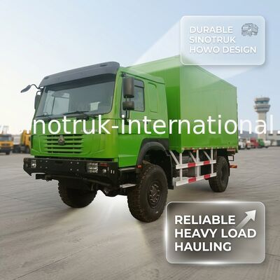 Тяжелый грузовик SINOTRUK с типом привода 4X4 LHD, грузовым баком 5000*2300*2300 мм и грузоподъемностью задней оси 16 т для перевозки тяжелого груза