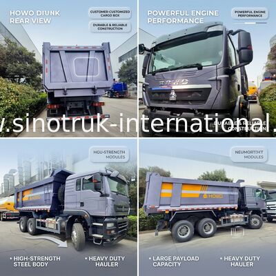 SINOTRUK Heavy Duty Hauler TX Tipper Dump Truck с двигателем 380 л.с., грузоподъемностью 30-40 тонн и средним типом подъема