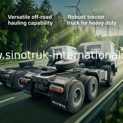 Sinotruk Howo тракторный грузовик Rhd с полным приводом 6 × 6 Weichai 400 л.с. Белый