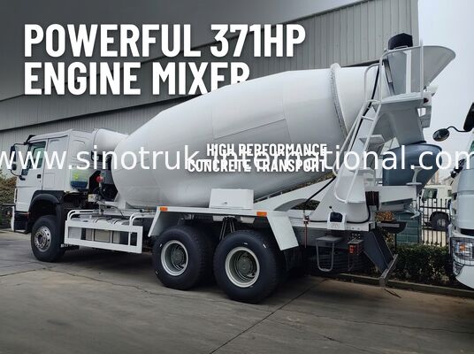 6×4 371 л.с. 12CBM бетономеситель с высокой эффективностью и мощностью для тяжелого строительства