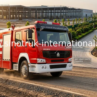тележка SINOTRUK HOWO 10CBM 290HP бой пожара 4X2 LHD для брызгать