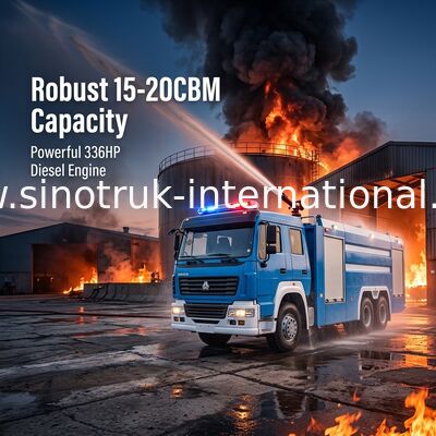 тележки бой пожара спасения 15-20CBM 336HP сила тепловозной непредвиденной сильная