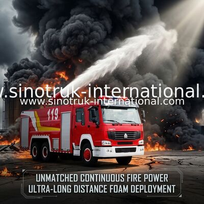 Колеса тележки 20CBM 10 бой пожара SINOTRUK HOWO, пожарные машины спасения