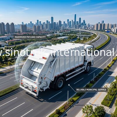 Профессиональная тележка ящика хлама тележки 10-12 CBM собрания отброса 4×2