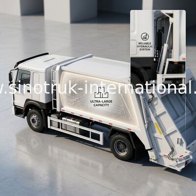 SINOTRUK 300 л.с. 4×2 компрессионный мусоровоз с 30 т. прокатной силой для эффективного обращения с отходами
