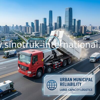 Тележка избавления отброса экипажа SINOTRUK HOWO 20-25 CBM съемная
