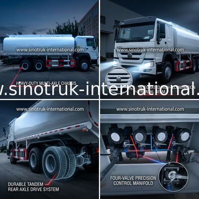 Тележка масляного бака 400HP колес HOWO 6×4 10 20CBM для транспорта