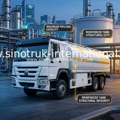 Sinotruk Howo 20CBM топливный танк грузовик 10 колес 340 л.с. 6 × 4 многокомнатные отсеки