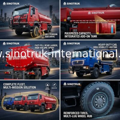 SINOTRUK HOWO Автоцистерна мощностью 290 л.с. с емкостью 10 кубических метров и сверхмощным шасси
