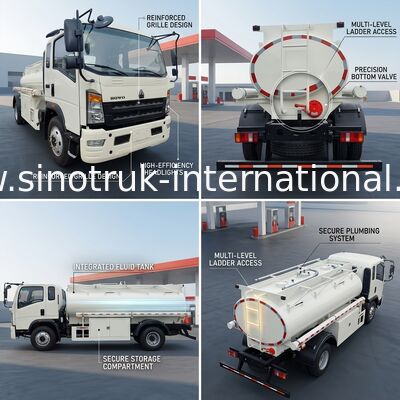 HOWO 4×2 легкий грузовик 5-6CBM LHD 160 л.с.