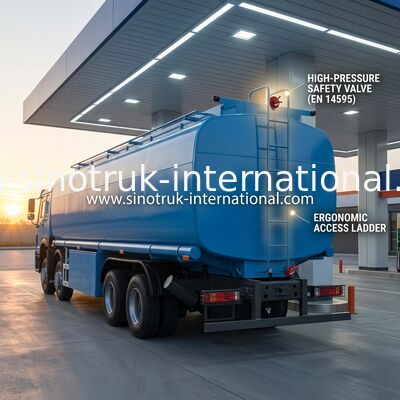 Тележка доставки 30 CBM топлива танка нефтехранилища нефти HOWO 8X4