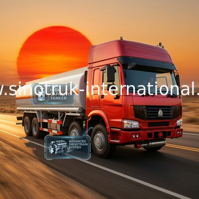 Тележка масляного бака 30CBM SINOTRUK HOWO для перевозки 8X4 RHD Euro2 336HP масла